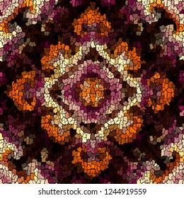 Seamless background pattern. Crackled grunge vintage surface. Vector image.