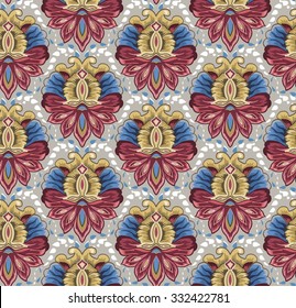 Seamless background. Pattern with decorative ornament in Oriental style.