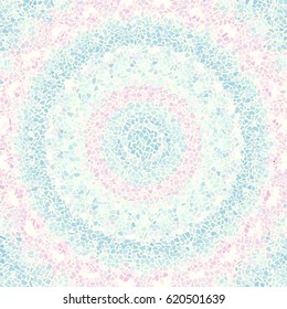 Seamless background pattern. Decorative symmetric mosaic pattern on white background.