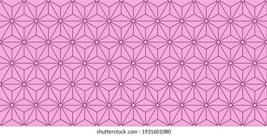 Seamless background pattern, Design element, Japanese traditional pattern