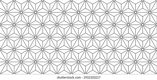 Seamless background pattern. Design element. Japanese traditional pattern.