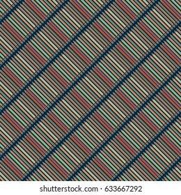 Seamless background pattern with diagonal colored pencils.