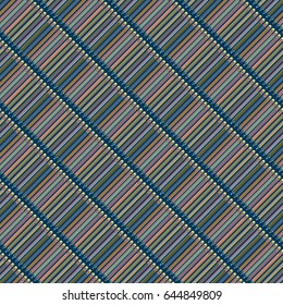 Seamless background pattern with diagonal colored pencils.