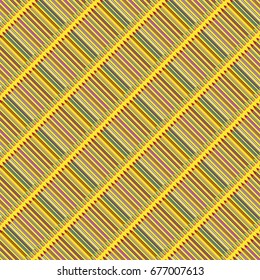 Seamless background pattern with diagonal colored pencils.