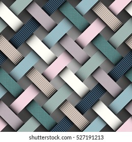 Seamless background pattern. Diagonal plaid pattern. Imitation of papers