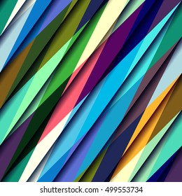 Seamless background pattern. Diagonal strips pattern in a trendy material design style.
