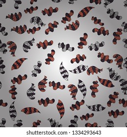 Seamless background pattern. Doodles on purple, black and white colors. Watercolor, hand drawn. Vector - stock.