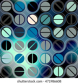 Seamless background pattern. Droplet geometric abstract pattern.