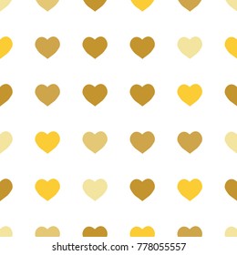 Seamless Background Pattern. Element of design. Colored hearts on a white background