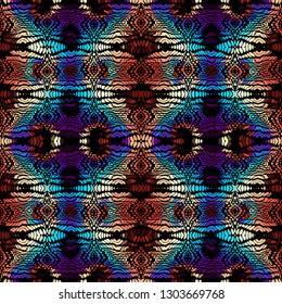 Seamless background pattern. Etnnic tribal pattern. Vector image