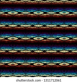 Seamless background pattern. Etnnic tribal pattern. Vector image