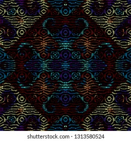 Seamless background pattern. Etnnic tribal pattern. Vector image