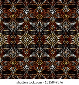 Seamless background pattern. Etnnic tribal pattern. Vector image