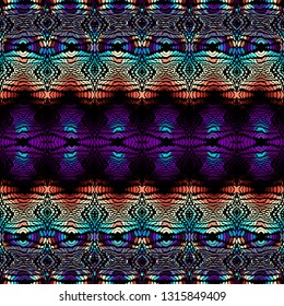 Seamless background pattern. Etnnic tribal pattern. Vector image