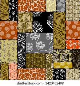 Seamless background pattern. Etnnic tribal pattern. Vector image