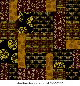 Seamless background pattern. Etnnic tribal pattern. Vector image