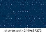 Seamless background pattern of evenly spaced white future car symbols of different sizes and opacity. Vector illustration on dark blue background with stars