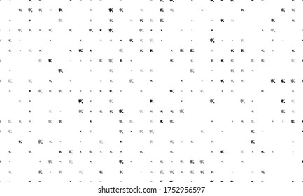 Seamless background pattern of evenly spaced black ball bounces off the shield symbols of different sizes and opacity. Vector illustration on white background
