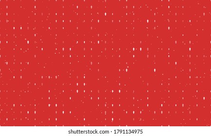 Seamless background pattern of evenly spaced white man symbols of different sizes and opacity. Vector illustration on red background with stars
