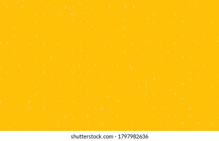 Seamless background pattern of evenly spaced white spoons of different sizes and opacity. Vector illustration on amber background with stars