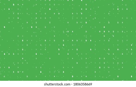 Seamless background pattern of evenly spaced white liquid soap symbols of different sizes and opacity. Vector illustration on green background with stars