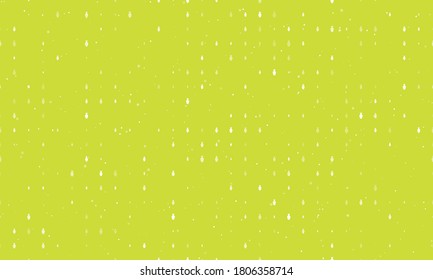 Seamless background pattern of evenly spaced white vases of different sizes and opacity. Vector illustration on lime background with stars