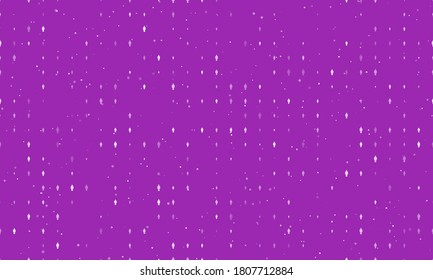Seamless background pattern of evenly spaced white man symbols of different sizes and opacity. Vector illustration on purple background with stars