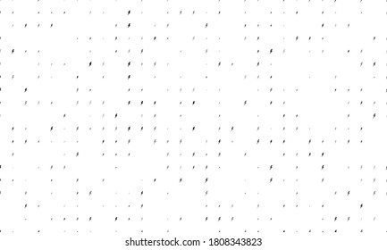 Seamless background pattern of evenly spaced black lightning symbols of different sizes and opacity. Vector illustration on white background