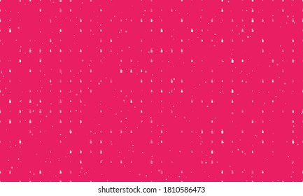 Seamless background pattern of evenly spaced white liquid soap symbols of different sizes and opacity. Vector illustration on pink background with stars