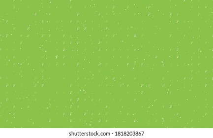 Seamless background pattern of evenly spaced white magnifier symbols of different sizes and opacity. Vector illustration on light green background with stars