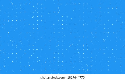 Seamless background pattern of evenly spaced white lightning symbols of different sizes and opacity. Vector illustration on blue background with stars