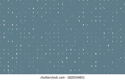 Seamless background pattern of evenly spaced white liquid soap symbols of different sizes and opacity. Vector illustration on blue grey background with stars