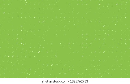 Seamless background pattern of evenly spaced white champagne opening symbols of different sizes and opacity. Vector illustration on light green background with stars