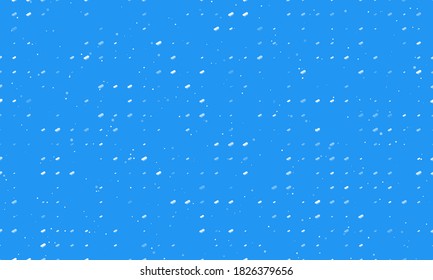 Seamless background pattern of evenly spaced white integrated circuit symbols of different sizes and opacity. Vector illustration on blue background with stars