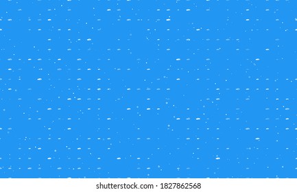 Seamless background pattern of evenly spaced white sport car symbols of different sizes and opacity. Vector illustration on blue background with stars