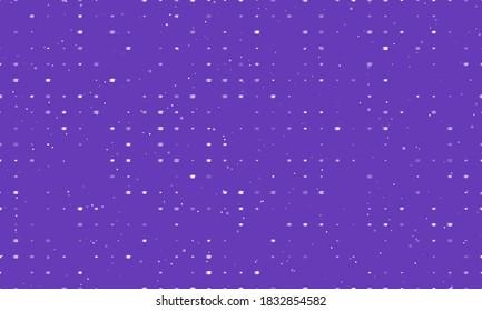 Seamless background pattern of evenly spaced white square academic cap symbols of different sizes and opacity. Vector illustration on deep purple background with stars