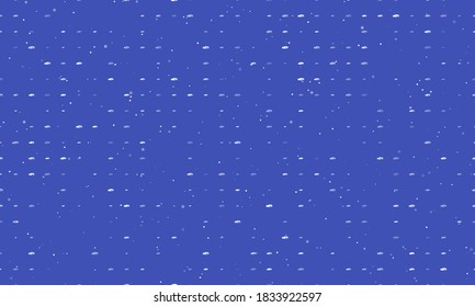 Seamless background pattern of evenly spaced white sport car symbols of different sizes and opacity. Vector illustration on indigo background with stars