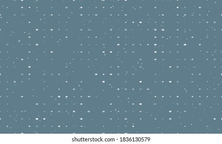 Seamless background pattern of evenly spaced white square academic cap symbols of different sizes and opacity. Vector illustration on blue grey background with stars
