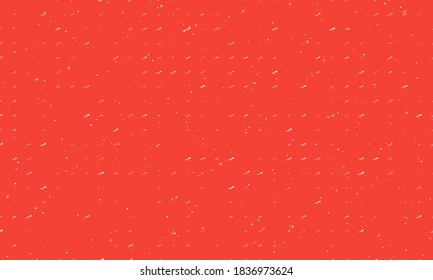 Seamless background pattern of evenly spaced white trumpet symbols of different sizes and opacity. Vector illustration on red background with stars