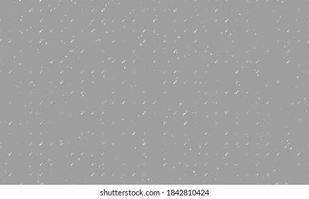 Seamless background pattern of evenly spaced white champagne opening symbols of different sizes and opacity. Vector illustration on grey background with stars