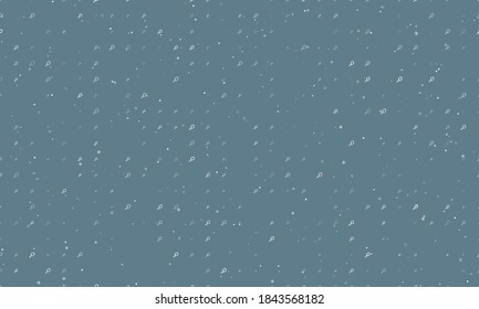 Seamless background pattern of evenly spaced white tennis symbols of different sizes and opacity. Vector illustration on blue grey background with stars