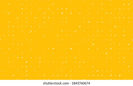 Nahtlose Hintergrundmuster von gleichmäßig verteilten, weißen integrierten Schaltkreissymbolen unterschiedlicher Größe und Deckkraft. Vektorgrafik auf gelbem Hintergrund mit Sternen