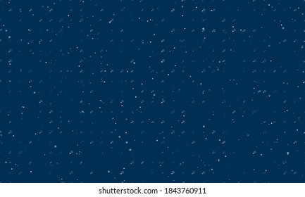 Patrón de fondo sin foco de brotes blancos pares de diferentes tamaños y opacidad. Ilustración vectorial sobre fondo azul oscuro con estrellas
