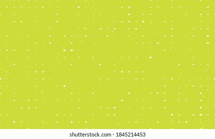 Seamless background pattern of evenly spaced white square academic cap symbols of different sizes and opacity. Vector illustration on lime background with stars