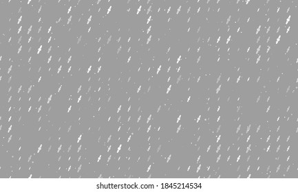 Seamless background pattern of evenly spaced white wristwatch symbols of different sizes and opacity. Vector illustration on grey background with stars