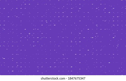 Seamless background pattern of evenly spaced white dolphin symbols of different sizes and opacity. Vector illustration on deep purple background with stars