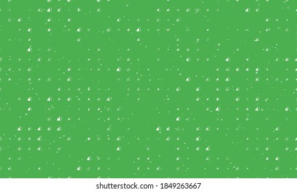 Seamless background pattern of evenly spaced white snowdrops of different sizes and opacity. Vector illustration on green background with stars