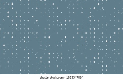 Seamless background pattern of evenly spaced white smart watch symbols of different sizes and opacity. Vector illustration on blue grey background with stars