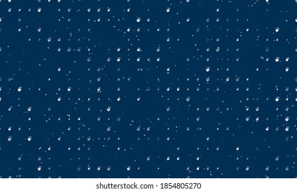 Seamless background pattern of evenly spaced white washing hands symbols of different sizes and opacity. Vector illustration on dark blue background with stars