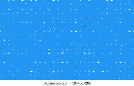 Seamless background pattern of evenly spaced white notebook symbols of different sizes and opacity. Vector illustration on blue background with stars